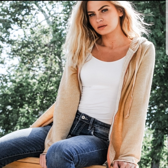 RELISTED ODDY distressed zip up hoodie - Picture 3 of 8